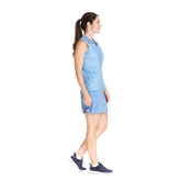 Alternate View 1 of Azure Sky Cross Hatch Sleeveless Polo Shirt